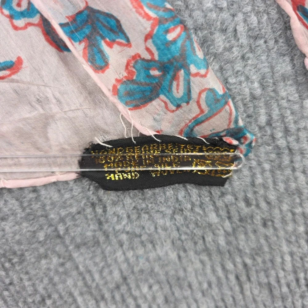 Hand Printed India lightweight silk